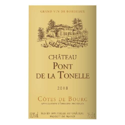 Vin Rouge Château Pont de la Tonelle 2020 Côtes de Bourg - Vin rouge de Bordeaux