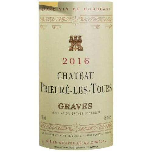 Vin Rouge Château Prieuré Les Tours 2016 Graves - Vin rouge de Bordeaux