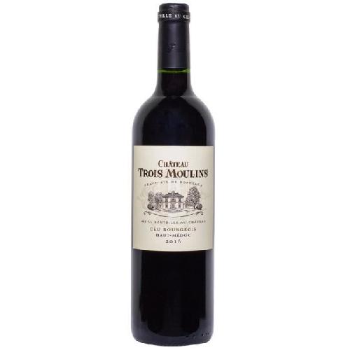 Vin Rouge Château Trois Moulins 2016 Haut-Médoc Cru Bourgeois - Vin rouge de Bordeaux