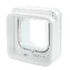 Chatiere - Trappe - Porte SUREFLAP Chatiere a Puce électronique Connecté - Blanc - 142 mm x 120 mm (Livré sans le Hub)