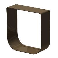 Chatiere - Trappe - Porte Tunnel d'extension - Ferplast - SWING 1 - Modulable - Couleur marron - Pour chatiere