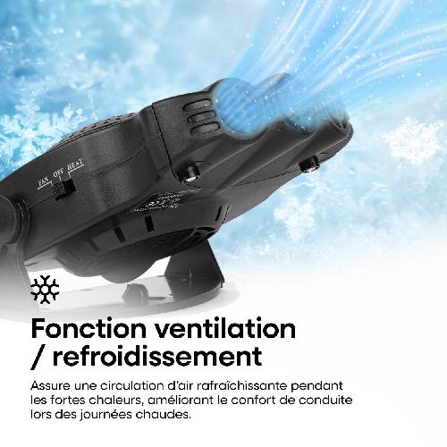 Chauffage D'appoint Pour Vehicule Chauffage. Degivrant. Ventilateur 12V 150W Amio