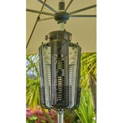 Chauffage Exterieur - Accessoire Chauffage Électrique TRIPTYQUE - 2000 W - 3 Tubes Halogene - Allumage Bouton ON-OFF - Noir