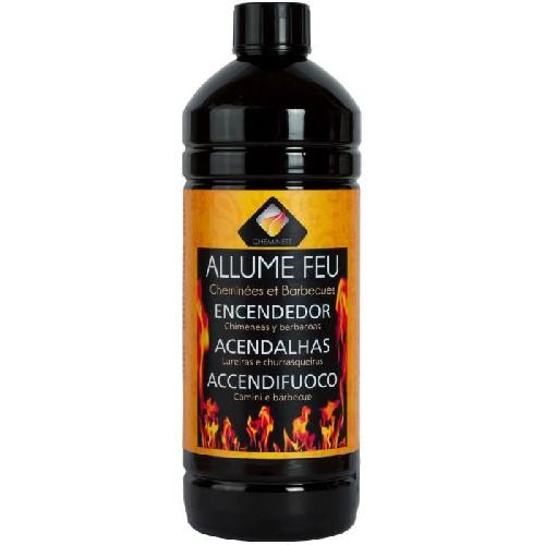 Cheminee D'allumage Barbecue CHEMINETT Allume feu liquide classique - 1 L - sans odeur desagreable