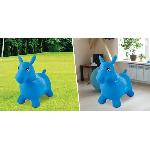 Ballon Sauteur - Baton Sauteur Cheval Gonflable Bleu - LEXIBOOK - Modele Cheval - Pour Enfant de 3 ans et plus