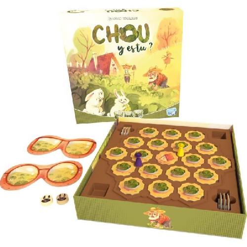 Jeu De Societe - Jeu De Plateau Chou y es tu - Asmodee - Jeu simple d'observation et de strategie - Des 6 ans