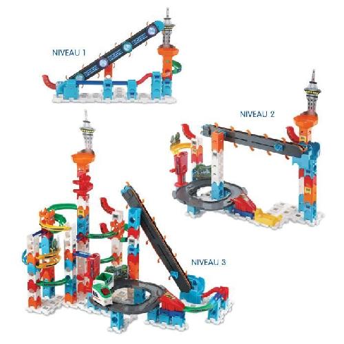 Circuit Miniature Circuit de billes VTECH MARBLE RUSH - SUPER SKY TOWER SET XL300E - 143 pieces - Pour enfants de 4 ans et plus