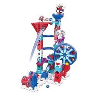 Circuit Miniature Circuit a billes interactif - VTECH - Marble Rush Spidey Super Spin Challenge - 65 pieces - 4 ans +