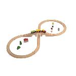 Circuit Miniature Circuit train en bois + accessoires - pour enfant - COLORICHY