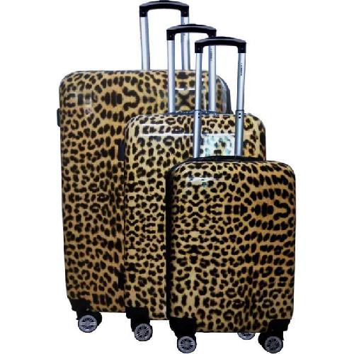 CITY BAG Set de 3 Valises 48-60-70 cm Leopard Mixte