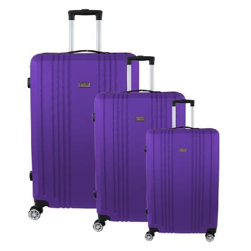 CITY BAG Set de 3 Valises - ABS - Violet