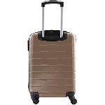 CITY BAG Valise Cabine -30 x 50 x 21 cm - ABS - 4 Roues - Champagne