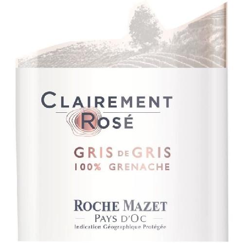 Vin Rose Clairement Rose de Roche Mazet Pays d'Oc - Vin rose de Languedoc