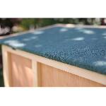 Clapier Clapier d'exterieur - KERBL - FRED - 100x45x62 cm - Bois - Abri securise pour rongeurs