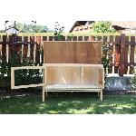 Clapier Clapier d'exterieur - KERBL - FRED - 100x45x62 cm - Bois - Abri securise pour rongeurs