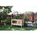 Clapier Clapier d'exterieur - KERBL - FRED - 100x45x62 cm - Bois - Abri securise pour rongeurs