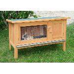 Clapier Clapier d'exterieur - KERBL - FRED - 100x45x62 cm - Bois - Abri securise pour rongeurs