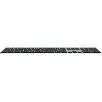 Clavier D'ordinateur Clavier Apple Magic Keyboard avec Touch ID et pavé numérique pour les Mac avec puce Apple - Français - Touches noires