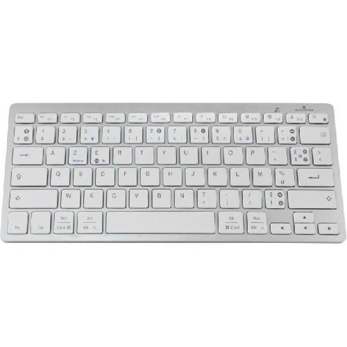 Clavier D'ordinateur Clavier Bluetooth Double Layout PC MAC - BLUESTORK - MINI MAC PC - Pour Mac et PC - Noir