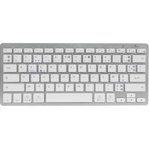 Clavier D'ordinateur Clavier Bluetooth Double Layout PC MAC - BLUESTORK - MINI MAC PC - Pour Mac et PC - Noir