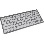 Clavier D'ordinateur Clavier Bluetooth Double Layout PC MAC - BLUESTORK - MINI MAC PC - Pour Mac et PC - Noir