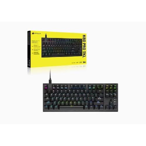 Clavier D'ordinateur Clavier Corsair gaming mécanique-optique K60 RGB PRO TKL OPX