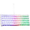 Clavier D'ordinateur Clavier Gamer - The G-Lab - KEYZ HYDROGEN - 60% Format Compact - Rétroéclairé - Filaire - Blanc