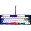 Clavier D'ordinateur Clavier Gamer - The G-Lab - KEYZ HYDROGEN - 60% Format Compact - Rétroéclairé - Filaire - Bleu/Blanc/Rouge