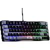 Clavier D'ordinateur Clavier Gamer - The G-Lab - KEYZ HYDROGEN - 60% Format Compact - Rétroéclairé - Filaire - Noir/Gris