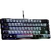 Clavier D'ordinateur Clavier Gamer - The G-Lab - KEYZ HYDROGEN - 60% Format Compact - Rétroéclairé - Filaire - Noir/Gris