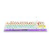 Clavier D'ordinateur Clavier Gamer - The G-Lab - KEYZ MERCURY TKL - Mécanique (Switch Rouge) - Rainbow - Blanc