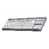 Clavier D'ordinateur Clavier Logitech sans fil G515 LIGHTSPEED sans pavé numérique (switch marron) - Blanc