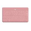 Clavier D'ordinateur Clavier - Sans fil - Logitech - Keys to Go - 180g - AZERTY - Rose