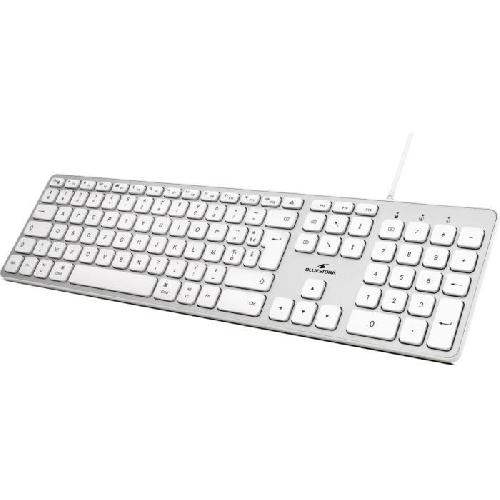 Clavier D'ordinateur Clavier Filaire - BLUESTORK - KB Mac - Compatible Mac - Blanc