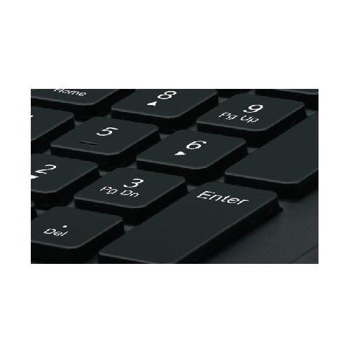 Clavier D'ordinateur Clavier - Filaire - Logitech - K280E -AZERTY - Noir