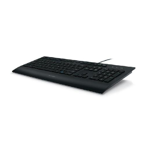 Clavier D'ordinateur Clavier - Filaire - Logitech - K280E -AZERTY - Noir