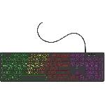 Clavier D'ordinateur Clavier filaire RGB - MOBILITY LAB - ML306858 - AZERTY - Touches rondes - Noir