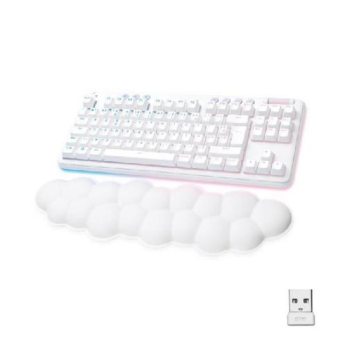 Clavier D'ordinateur Clavier Gamer - Filaire - Logitech G - G715 - Mécanique - Repose-Poignet - Switch Tactile GX Brown - White Mist