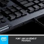 Clavier D'ordinateur Clavier Gamer - Sans fil - Logitech G - G815 Lightspeed - Switch tactile - AZERTY - Noir