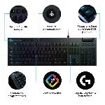 Clavier D'ordinateur Clavier Gamer - Sans fil - Logitech G - G815 Lightspeed - Switch tactile - AZERTY - Noir