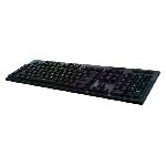 Clavier D'ordinateur Clavier gamer - Sans fil - Logitech G - G915 Lightspeed - Mécanique - GL CLICKY SWITCH - Rétroéclairé - AZERTY - Noir