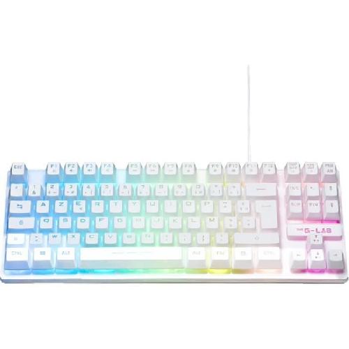 Clavier D'ordinateur Clavier Gamer - The G-Lab - KEYZ CAESIUM TKL - RGB - Filaire - 100% Personnalisable - Azerty - Noir