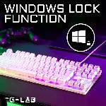 Clavier D'ordinateur Clavier Gamer - The G-Lab - KEYZ CAESIUM TKL - RGB - Filaire - 100% Personnalisable - Azerty - Noir