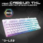 Clavier D'ordinateur Clavier Gamer - The G-Lab - KEYZ CAESIUM TKL - RGB - Filaire - 100% Personnalisable - Azerty - Noir