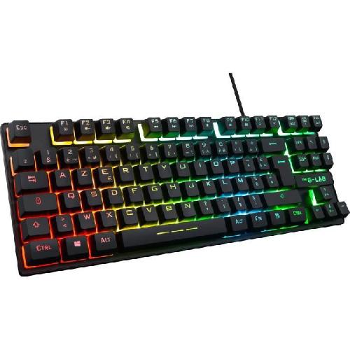 Clavier D'ordinateur Clavier Gamer - The G-Lab - KEYZ CAESIUM TKL - RGB - Filaire - Azerty - Noir