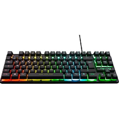 Clavier D'ordinateur Clavier Gamer - The G-Lab - KEYZ CAESIUM TKL - RGB - Filaire - Azerty - Noir