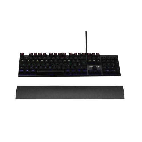 Clavier D'ordinateur Clavier Gamer - The G-Lab - KEYZ CARBON E - Mécanique (Switch Bleu) - Rainbow - Low Profile - Repose Poignet - Filaire - Noir