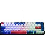 Clavier D'ordinateur Clavier Gamer - The G-Lab - KEYZ HYDROGEN - 60% Format Compact - Rétroéclairé - Filaire - Bleu/Blanc/Rouge