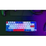 Clavier D'ordinateur Clavier Gamer - The G-Lab - KEYZ HYDROGEN - 60% Format Compact - Rétroéclairé - Filaire - Bleu/Blanc/Rouge