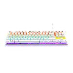 Clavier Gamer - The G-Lab - KEYZ MERCURY TKL - Mécanique (Switch Rouge) - Rainbow - Blanc